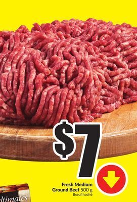 FreshCo Fresh medium ground beef 500 g offer