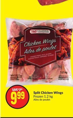 FreshCo Split chicken wings frozen 1.2 kg offer