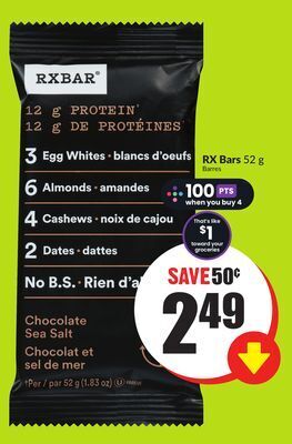 FreshCo Rx bars 52 g offer