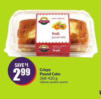 FreshCo Crispy pound cake 368-420 g offer