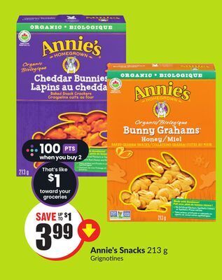 FreshCo Annie's snacks 213 g offer