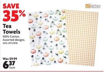 Home Hardware Tea towels offer