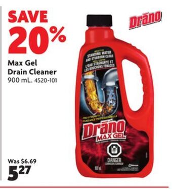 Home Hardware Max gel drain cleaner offer