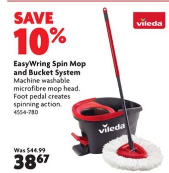 Home Hardware Easywring spin mop and bucket system offer