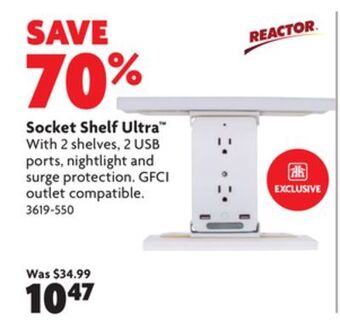 Home Hardware Socket shelf ultra offer