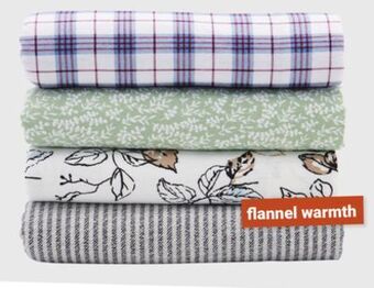 Giant Tiger Queen flannel sheet set offer