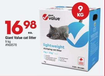 Giant Tiger Giant value cat litter offer
