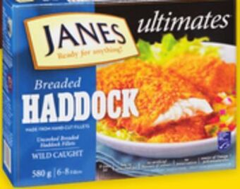 Giant Tiger Janes frozen haddock offer