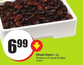 Chalo FreshCo Khudri dates 1 kg product of saudi arabia offer