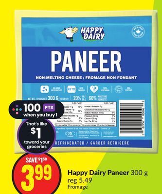 Chalo FreshCo Happy dairy paneer 300 g offer