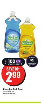 Chalo FreshCo Palmolive dish soap 591-828 ml offer
