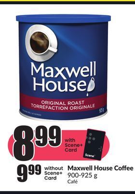 Chalo FreshCo Maxwell house coffee 900-925 g offer