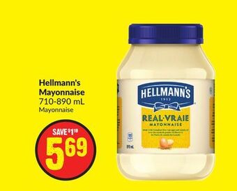 Chalo FreshCo Hellmann's mayonnaise 710-890 ml offer