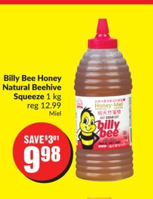 Chalo FreshCo Billy bee honey natural beehive squeeze 1 kg offer