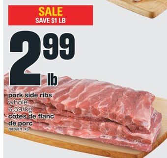 Valu-mart Côtes de flanc de porc offer