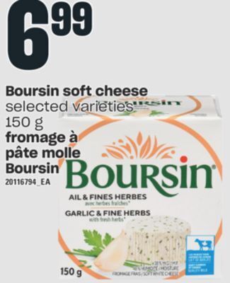 Valu-mart Fromage à pâte molle boursin, 150 g offer