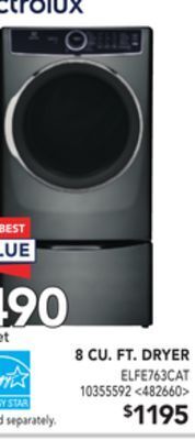 RONA Electrolux 8 cu. ft. dryer offer