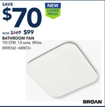 RONA Broan bathroom fan offer