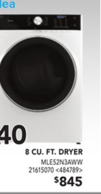 RONA Midea 8 cu.ft. dryer offer