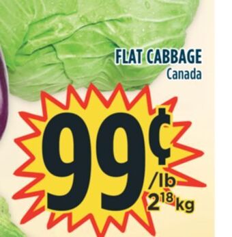 Marché Adonis Flat cabbage offer