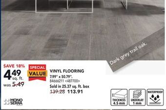 RONA Mono serra vinyl flooring 7.99 x 50.79 offer
