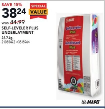 RONA Mapei self-leveler plus underlayment 22.7-kg offer