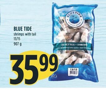 Marché Adonis Blue tide shrimps with tail 13/15 offer