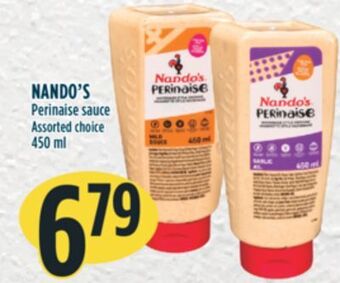 Marché Adonis Nando's perinaise sauce offer