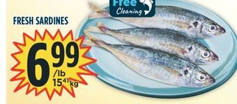Marché Adonis Fresh sardines offer