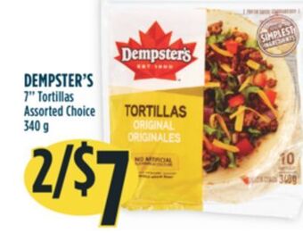 Marché Adonis Dempster's 7 tortillas offer