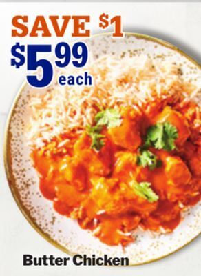 M & M Food Market Butter chicken offer