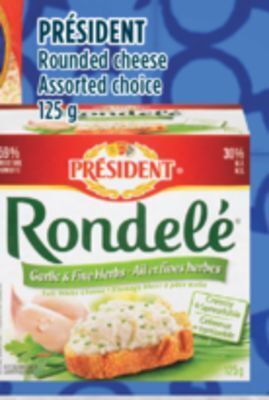 Marché Adonis Président rounded cheese offer