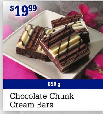 M & M Food Market Chocolate chunk cream bars offer