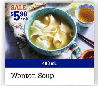 M & M Food Market Wonton soup offer