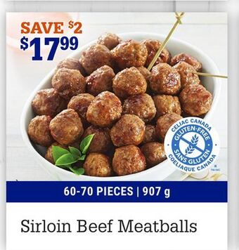 M & M Food Market Sirloin beef meatballs offer