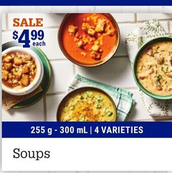 M & M Food Market Soups offer