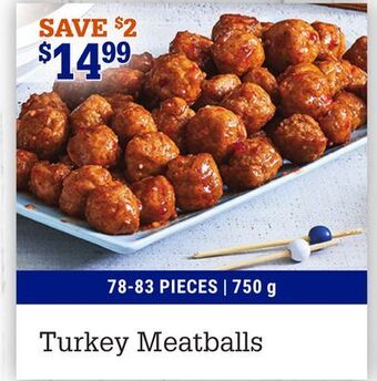 M & M Food Market Turkey meatballs offer