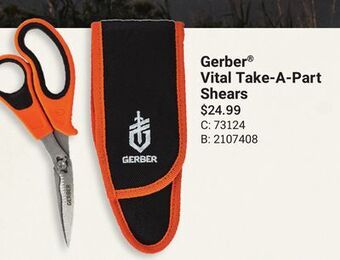 Bass Pro Gerber vital take-a-part shears offer
