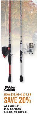 Bass Pro Abu garcia max combos offer