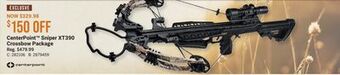 Bass Pro Centerpoint sniper xt390 crossbow package offer