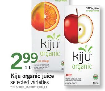 Fortinos Kiju organic juice 1 l offer