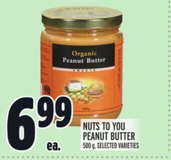 Metro Nuts to you peanut butter offer