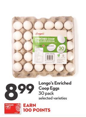 Longo's Longo's enriched coop eggs offer