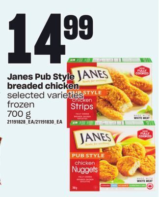 Loblaws Janes pub style breaded chicken, 700 g offer