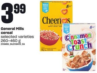 Loblaws General mills cereal, 260-460 g offer