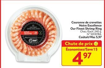 Walmart Notre excellence our finest shrimp ring offer