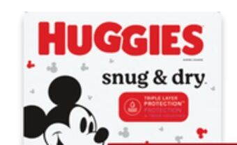 Walmart Huggies snug & dry diapers offer