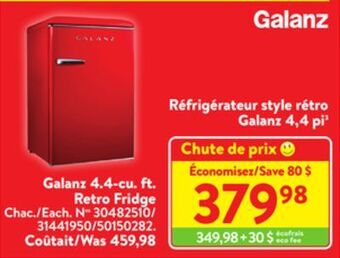 Walmart Galanz 4.4-cu. ft. retro fridge offer