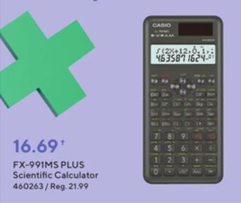 Staples Casio fx-991ms plus scientific calculator offer