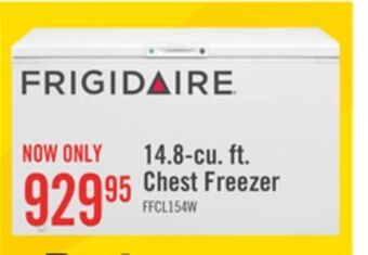 The Brick Frigidaire 14.8 cu. ft. chest freezer - ffcl1542aw offer
